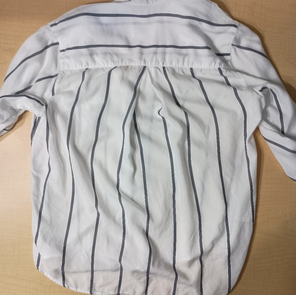 Grayson Grey and White Striped The Hero Button Down Shirt Size 02 Small - Picture 4 of 13